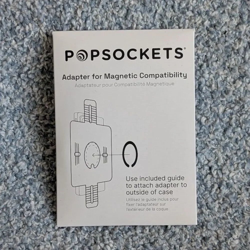 Popsockets Magnetic Ring Adapter For Magnetic Compatibility With Regular Cases